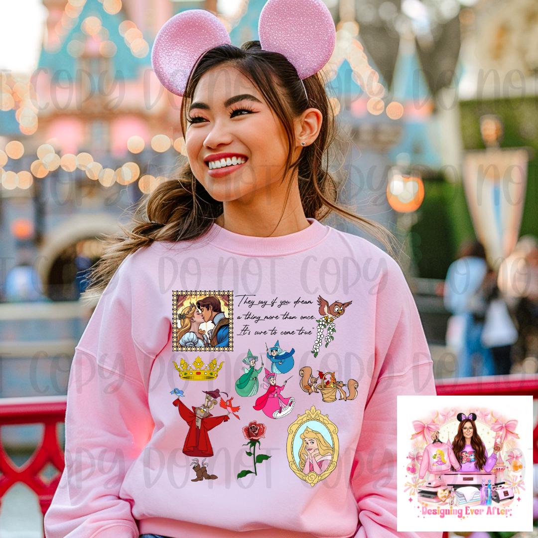 Sleeping Princess Mashup Its Sure to Come True Shirt