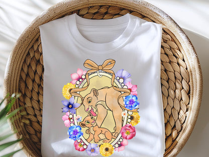 Vintage Magical Mirror Bow Mom and Baby Shirt