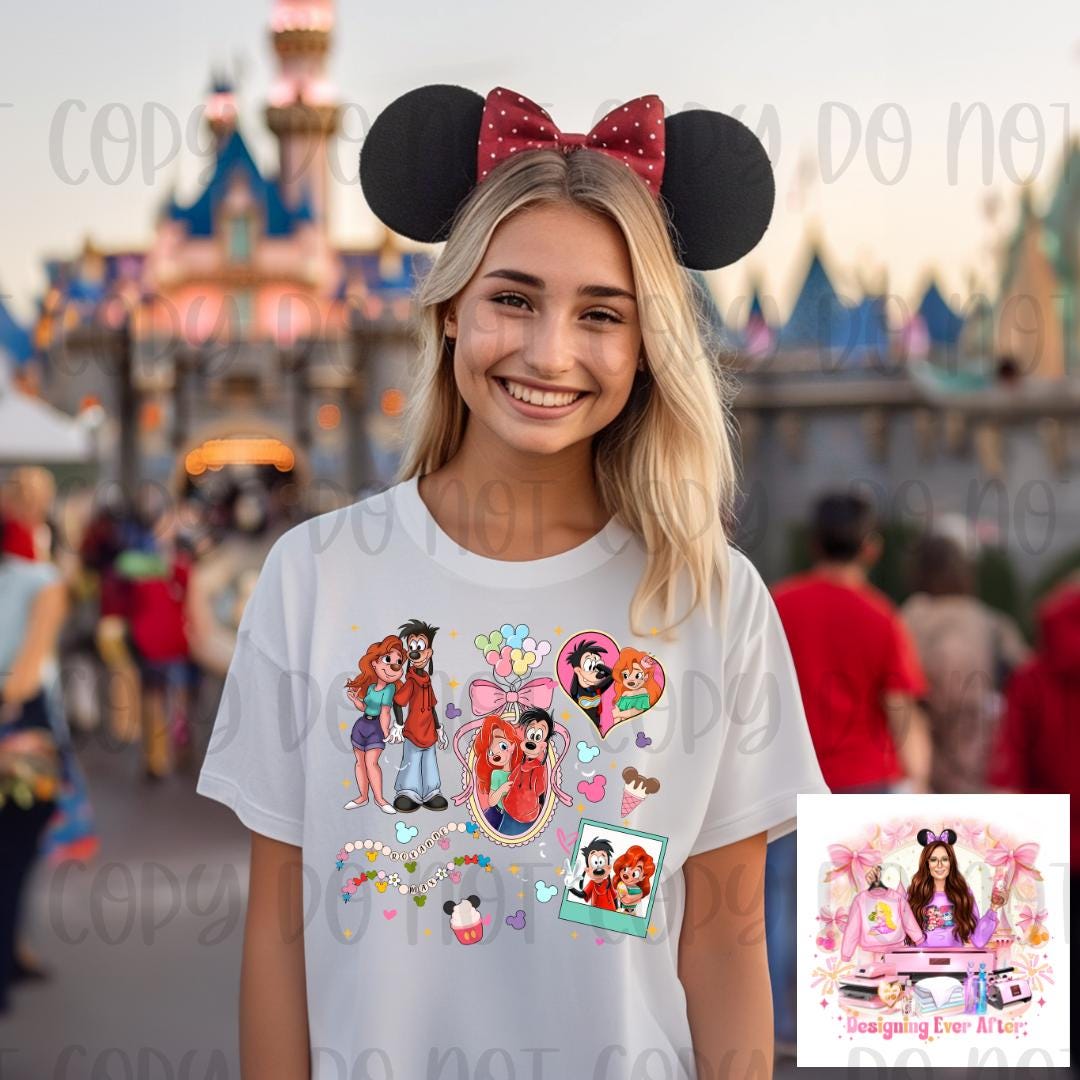 Coquette Locket and Charm Bracelet Bow Character Max and Roxanne Shirt