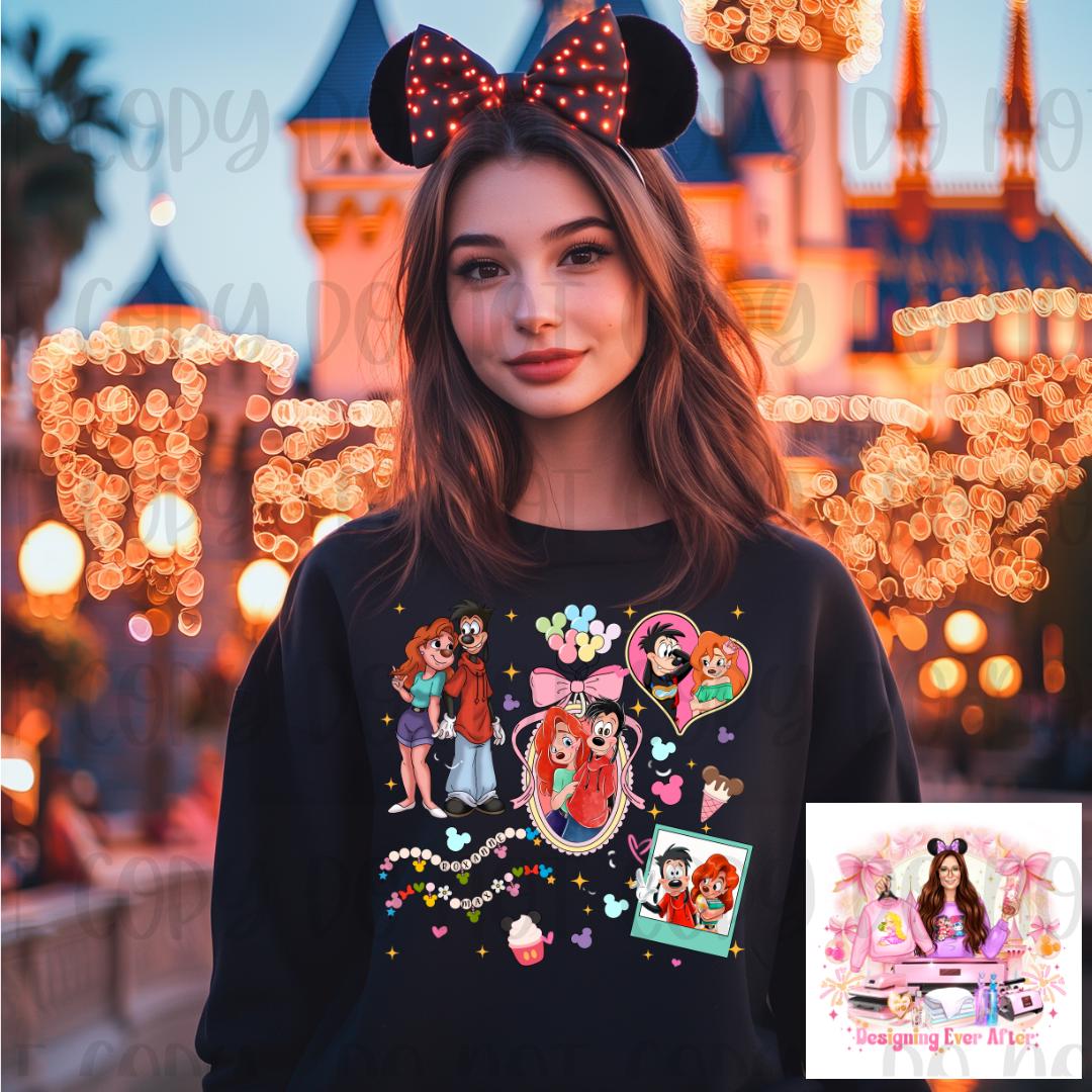 Coquette Locket and Charm Bracelet Bow Character Max and Roxanne Shirt