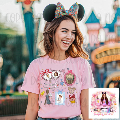 Coquette Locket and Charm Bracelet Bow Magical Rat Shirt