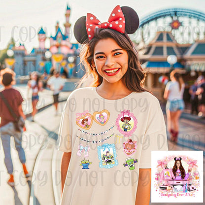 Coquette Locket and Charm Bracelet Bow Toy Friends Shirt