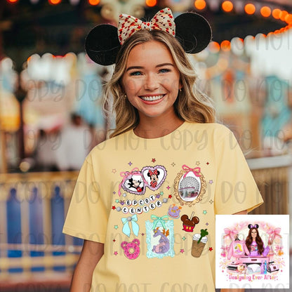 Coquette Locket and Charm Bracelet Bow Mouse and Friends Shirt