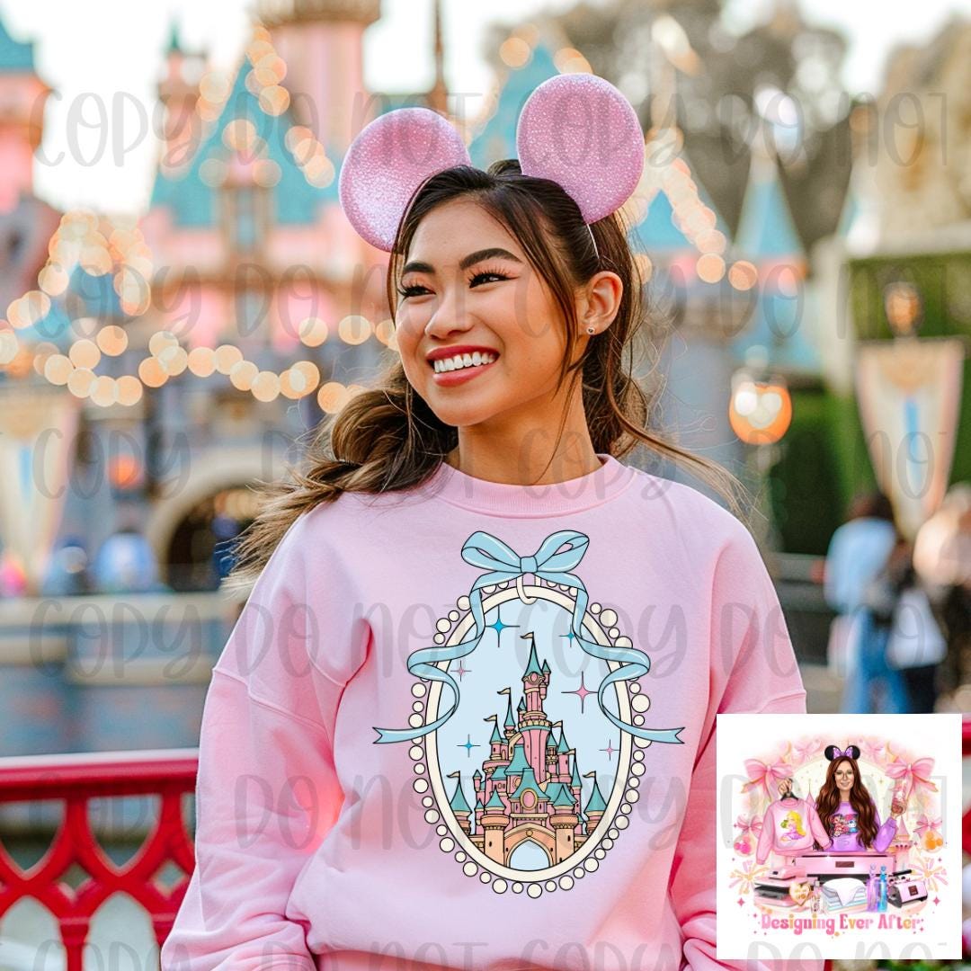 Fairytale Magical Castle Coquette Bow Frame Shirt
