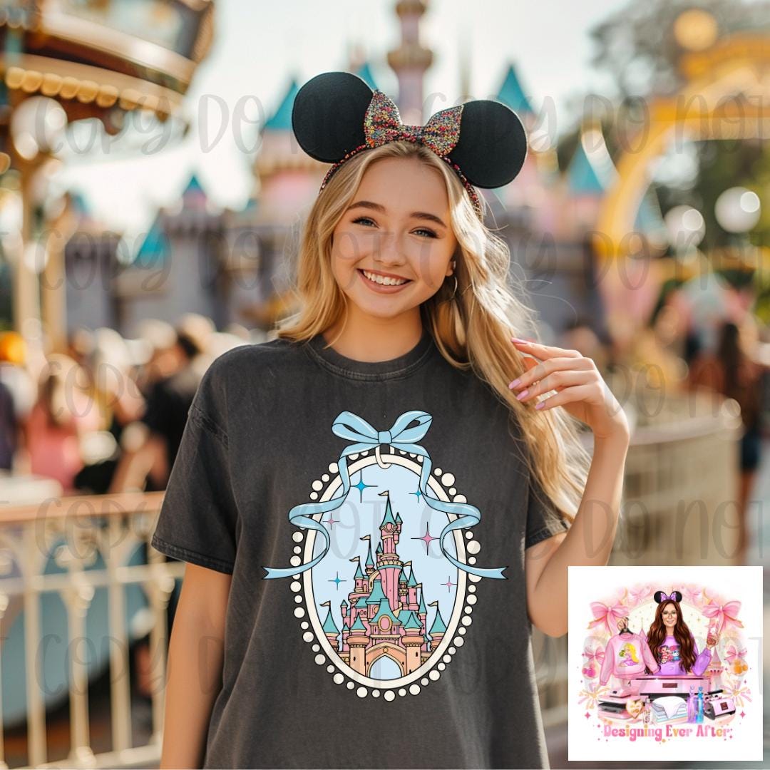 Fairytale Magical Castle Coquette Bow Frame Shirt