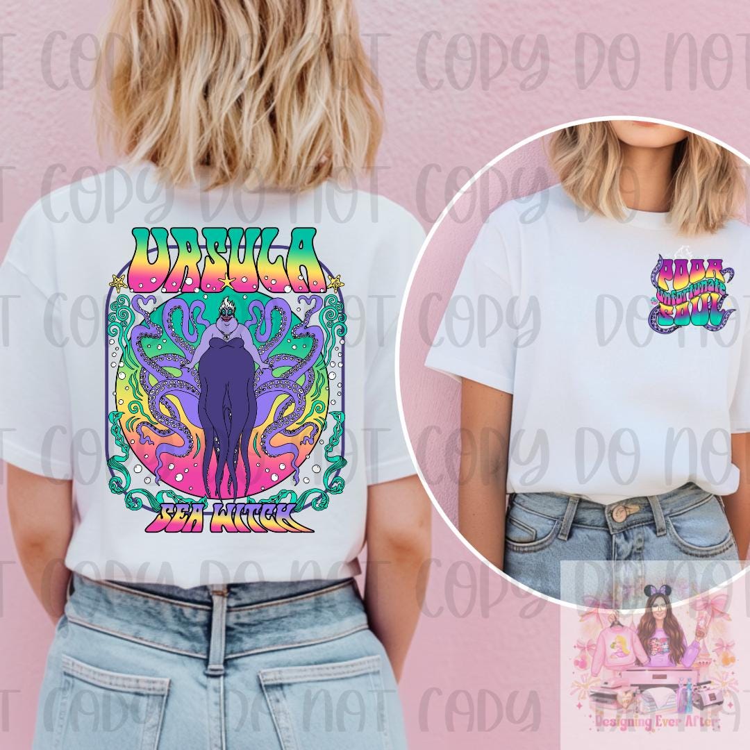 Sea Witch Poor Unfortunate Souls Villains Shirt