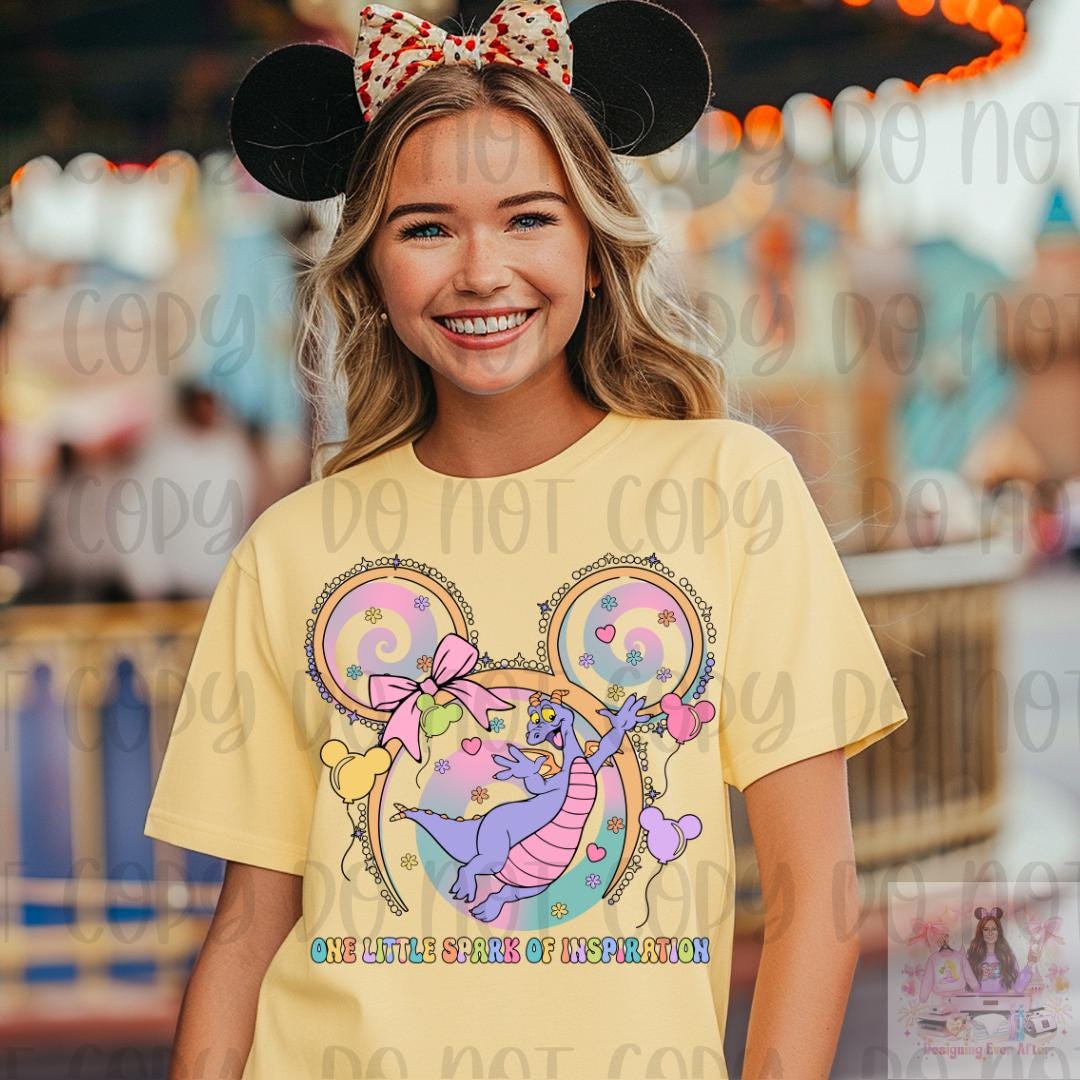 Adorable Little Purple Dragon One Little Spark of Imagination Shirt