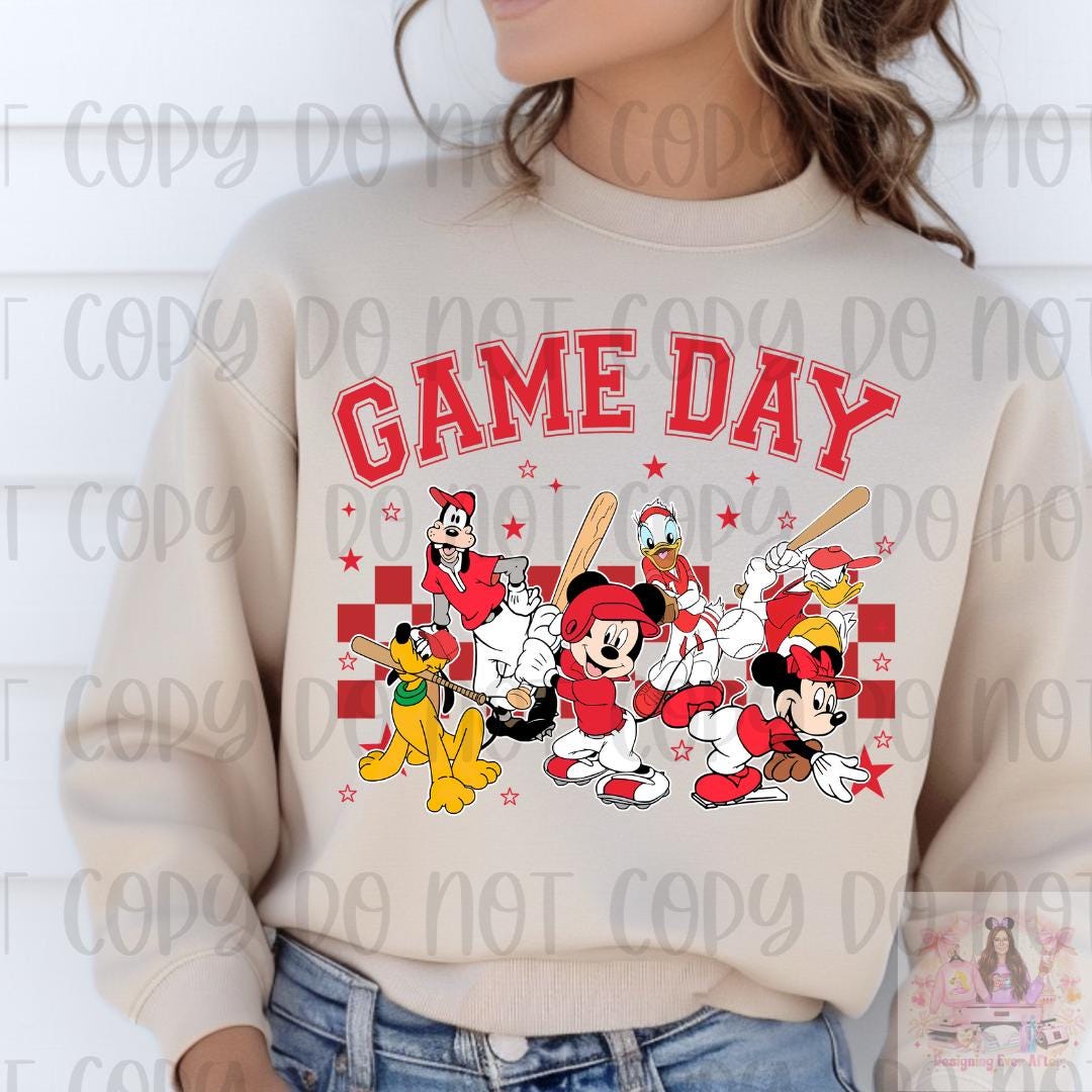 Magical Mouse and Friends Game Day Baseball Shirt