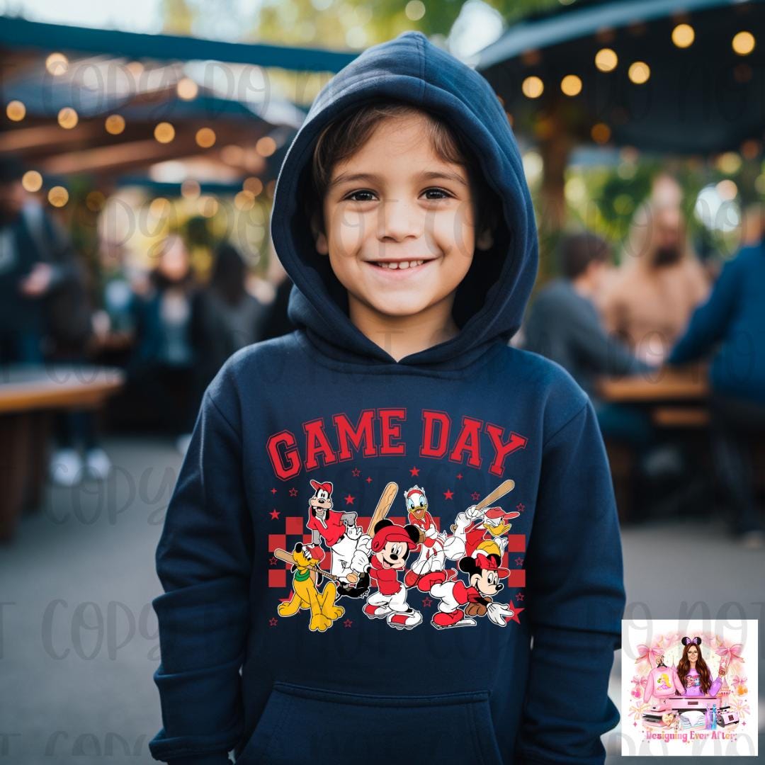 Magical Mouse and Friends Game Day Baseball Shirt