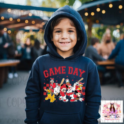 Magical Mouse and Friends Game Day Baseball Shirt