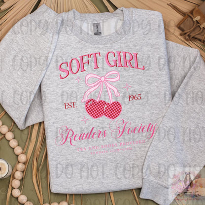 Soft Girl Reader's Society Bookish Shirt