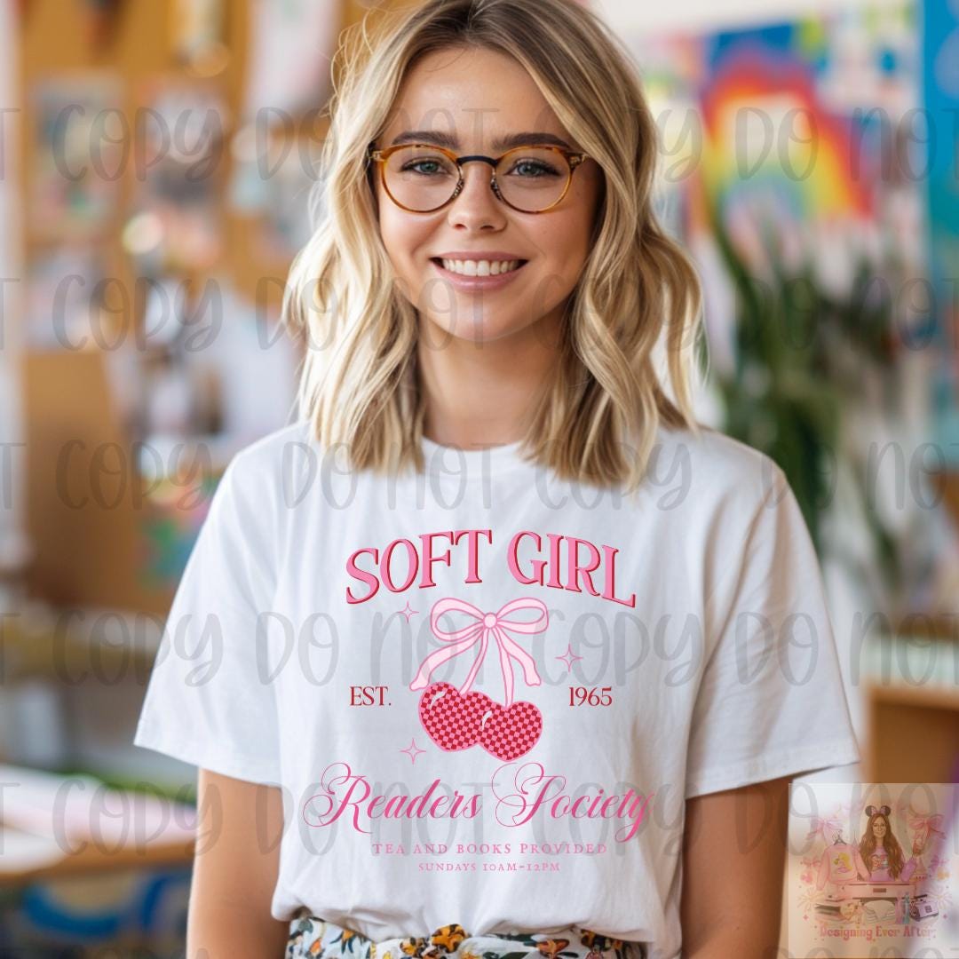 Soft Girl Reader's Society Bookish Shirt