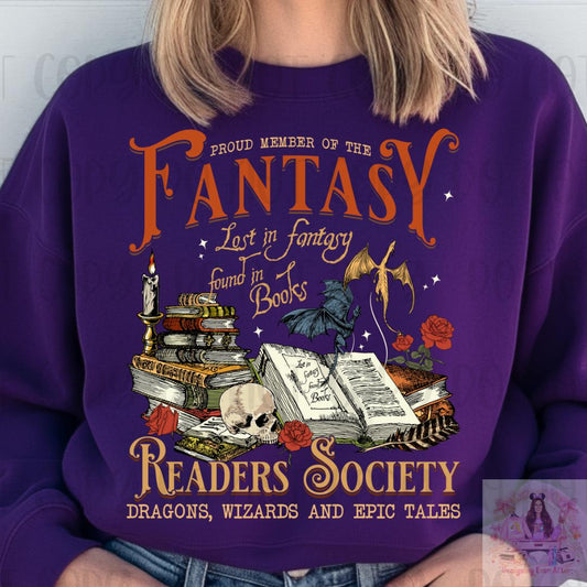 Fantasy Readers Society Bookish Shirt