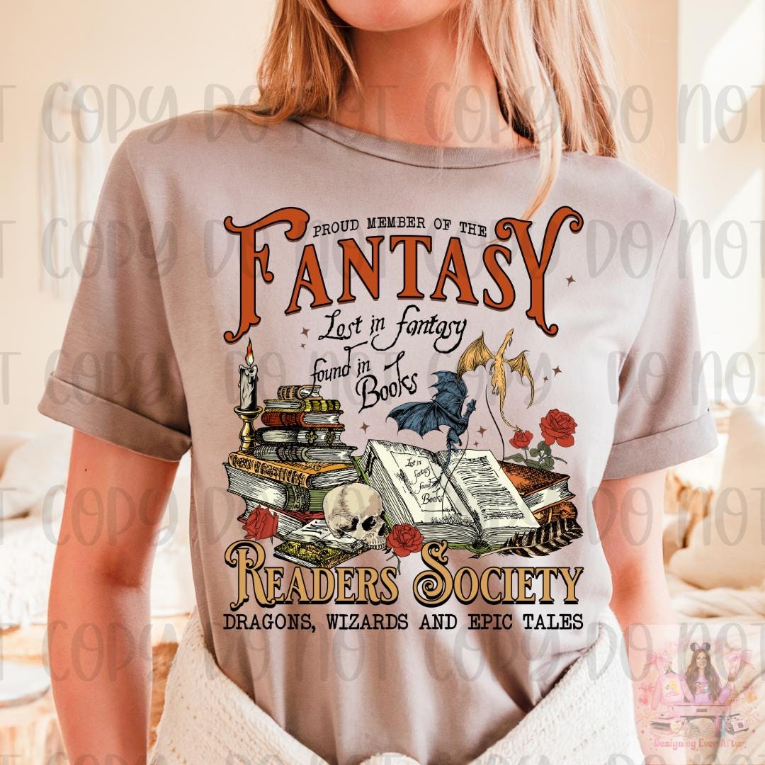 Fantasy Readers Society Bookish Shirt