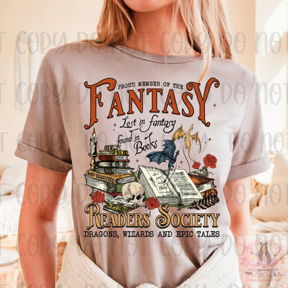 Fantasy Readers Society Bookish Shirt