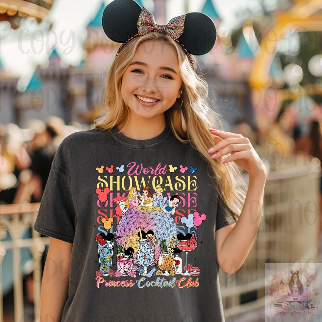 Princess World Showcase Cocktail Club Shirt