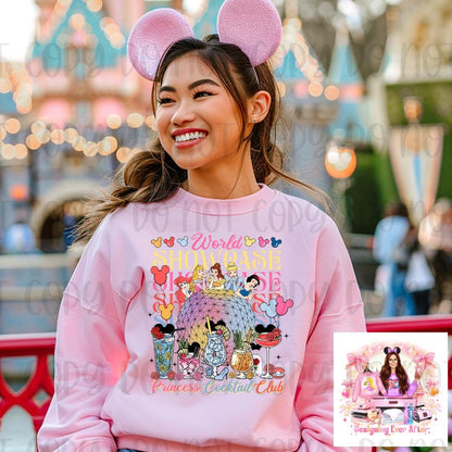 Princess World Showcase Cocktail Club Shirt