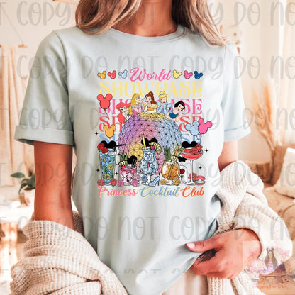 Princess World Showcase Cocktail Club Shirt