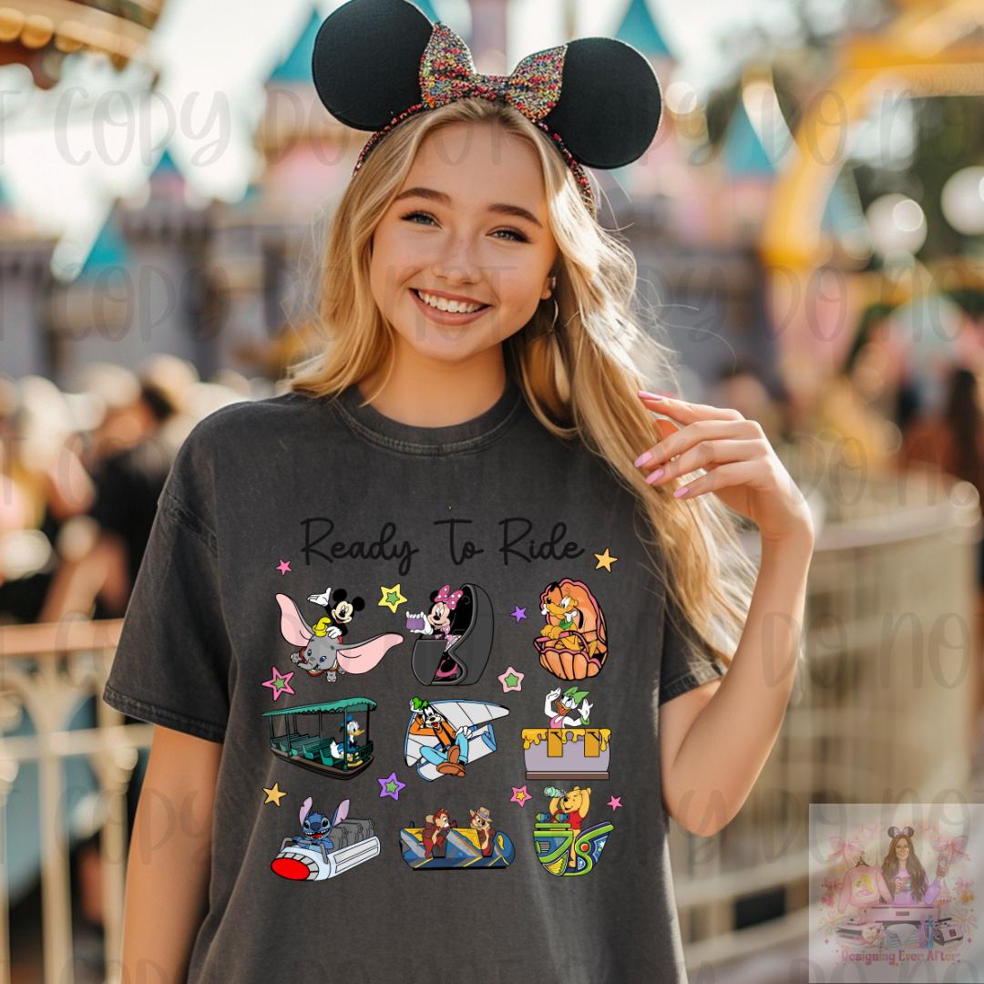 Ready To Ride Theme Park Shirt