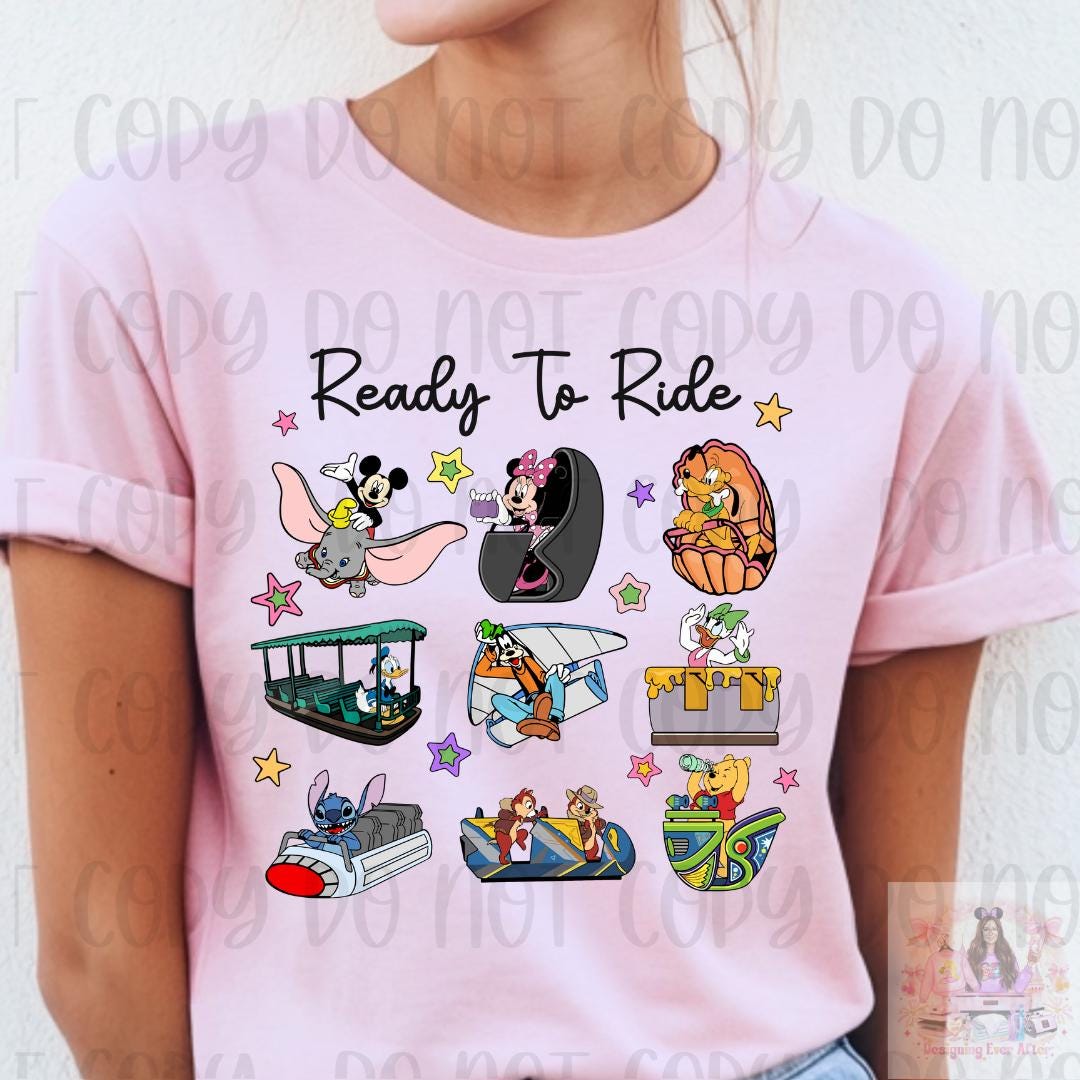 Ready To Ride Theme Park Shirt