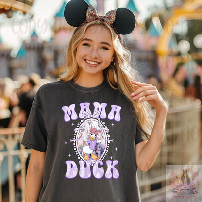 Magical Duck Mama Coquette Bow Shirt