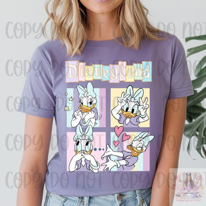 Vintage D Land Magical Duck Collage Shirt