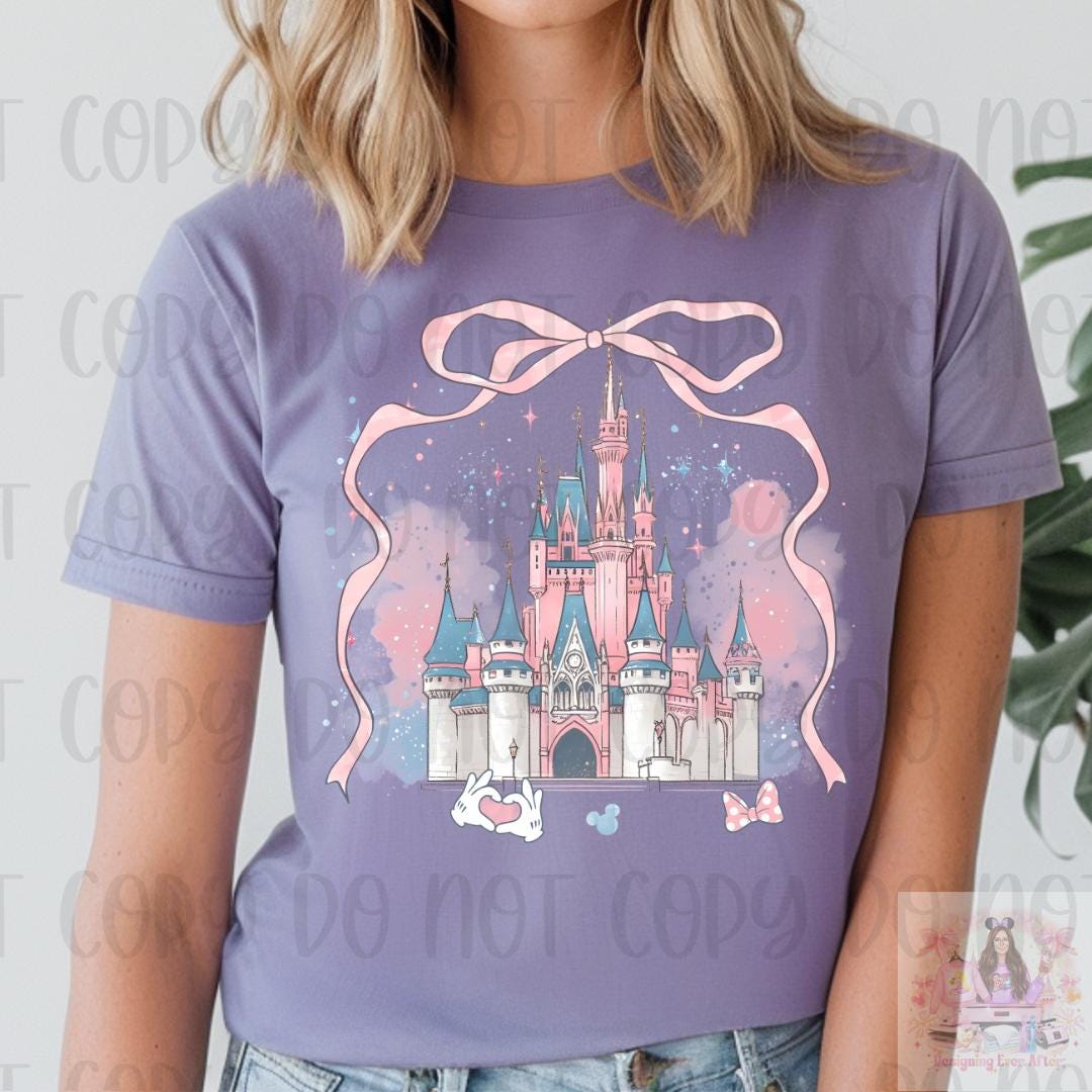 Coquette Castle Bow and Fireworks Shirt