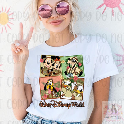 Safari Mouse and Friends Collage Shirt