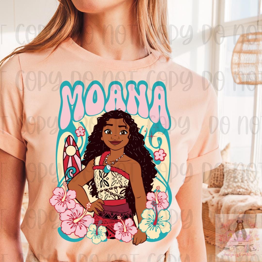 Retro Princess Surfer Hibiscus Shirt