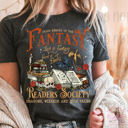 Fantasy Readers Society Bookish Shirt