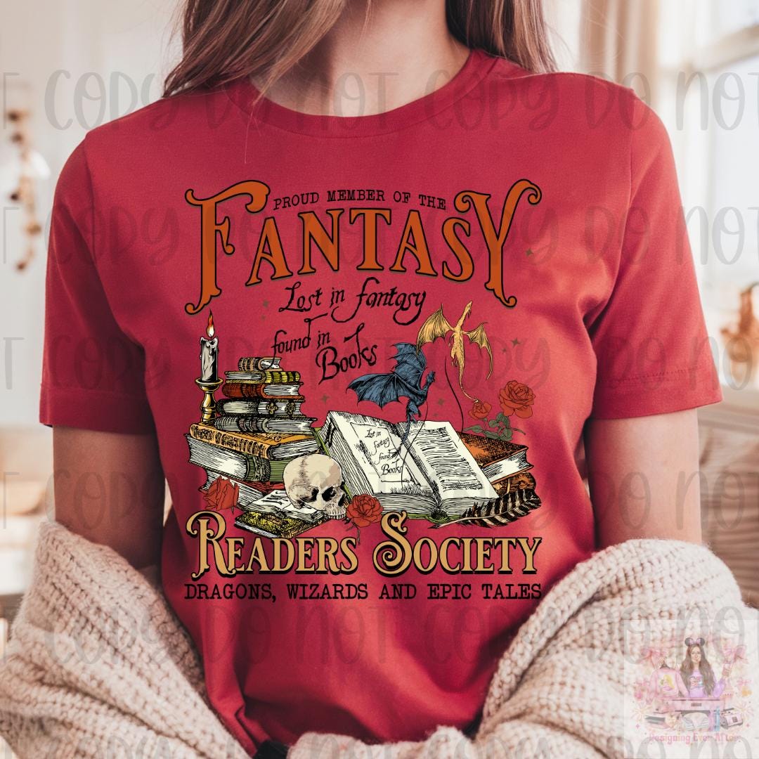 Fantasy Readers Society Bookish Shirt