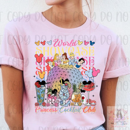 Princess World Showcase Cocktail Club Shirt