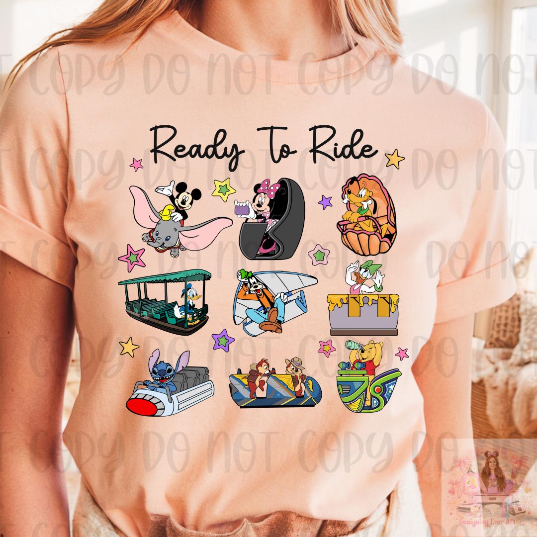 Ready To Ride Theme Park Shirt