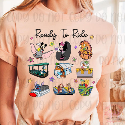 Ready To Ride Theme Park Shirt