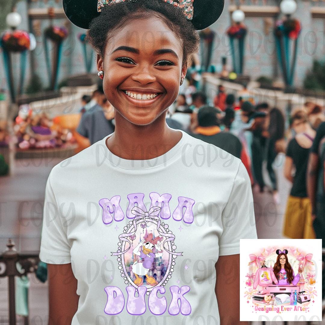 Magical Duck Mama Coquette Bow Shirt
