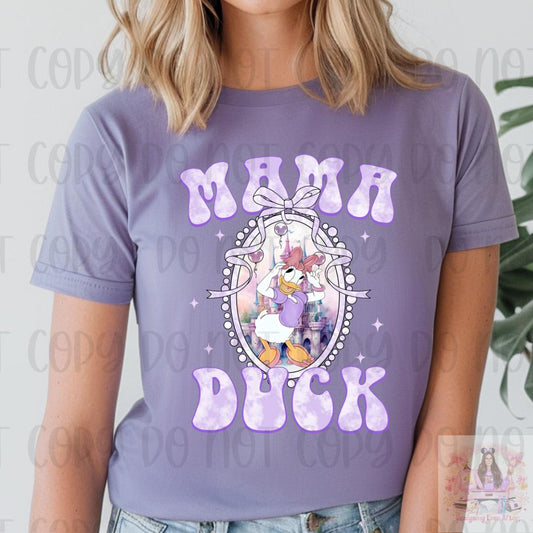 Magical Duck Mama Coquette Bow Shirt