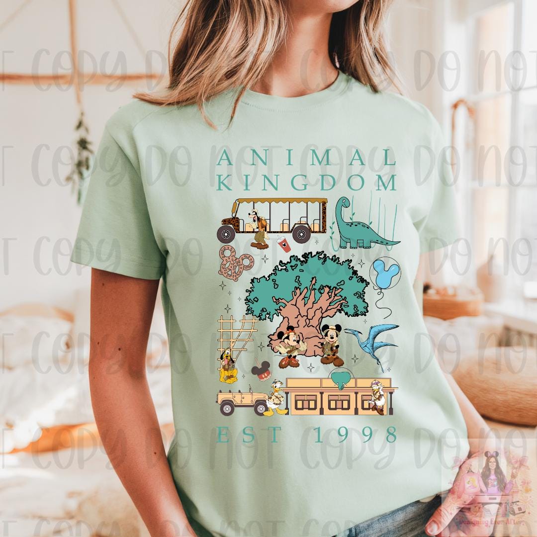 Theme Park Safari Est 1998 Mouse and Friends Shirt