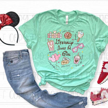 Adorable Retro Pastel Literally Just A Girl Shirt