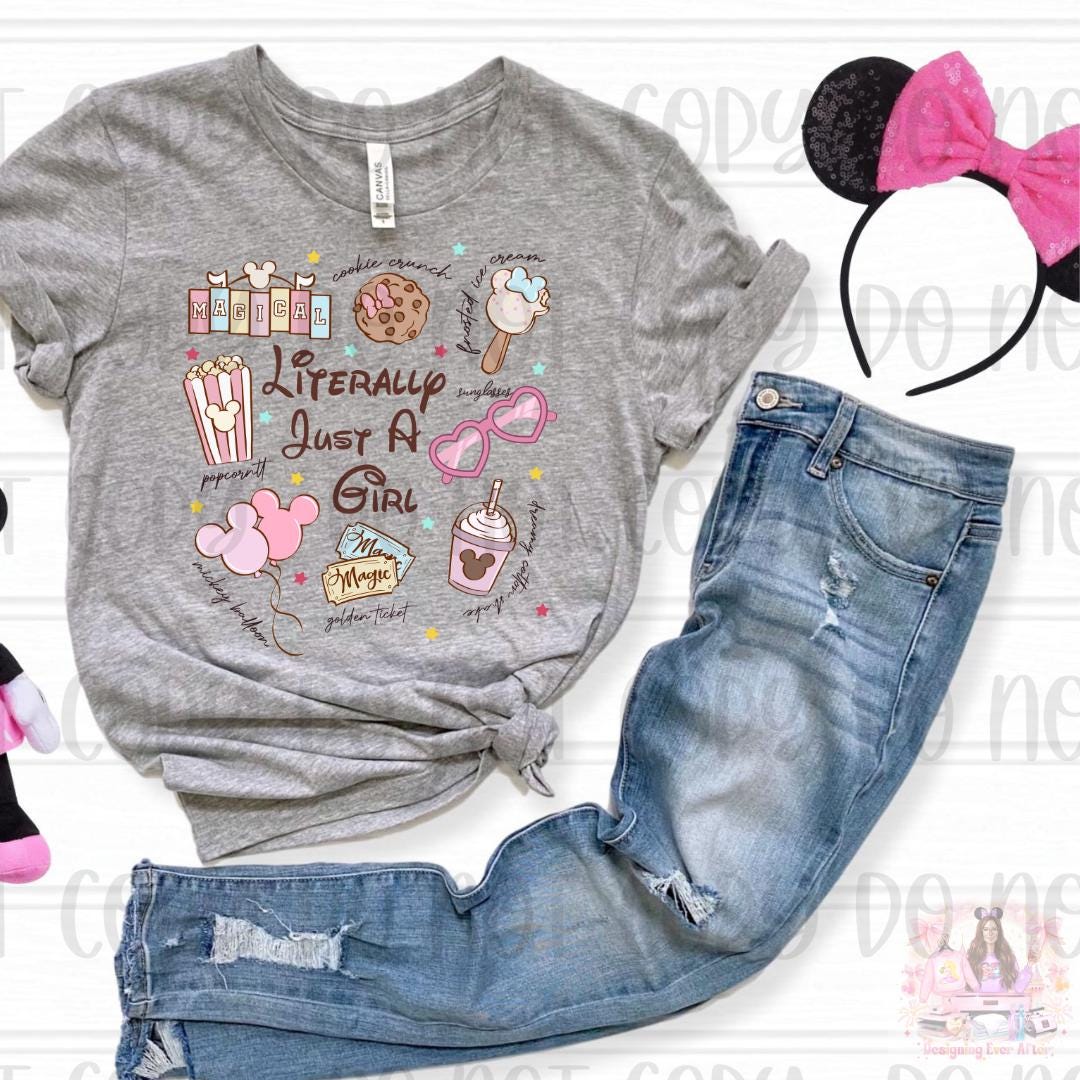 Adorable Retro Pastel Literally Just A Girl Shirt