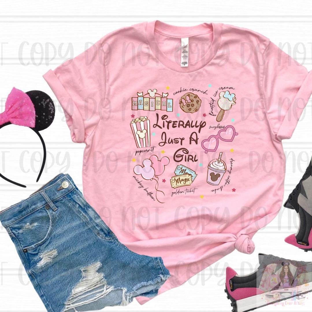 Adorable Retro Pastel Literally Just A Girl Shirt