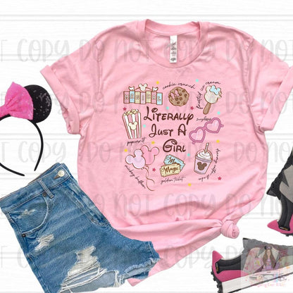 Adorable Retro Pastel Literally Just A Girl Shirt