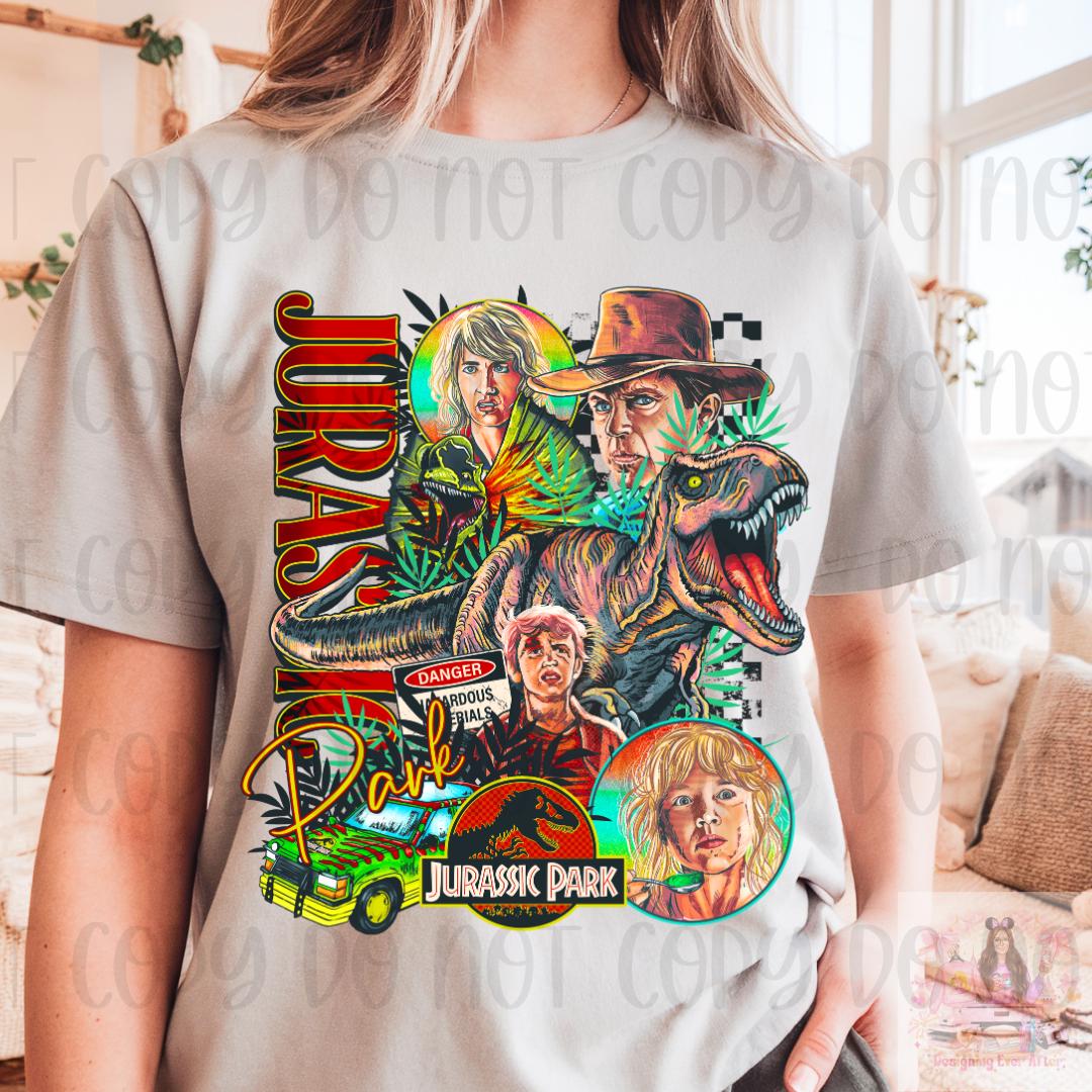 1993 Dinosaur Park Movie Shirt