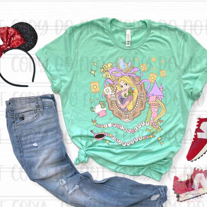 Coquette Bow Frame I'm the Lost Princess Shirt
