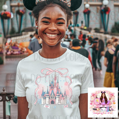 Coquette Castle Bow and Fireworks Shirt