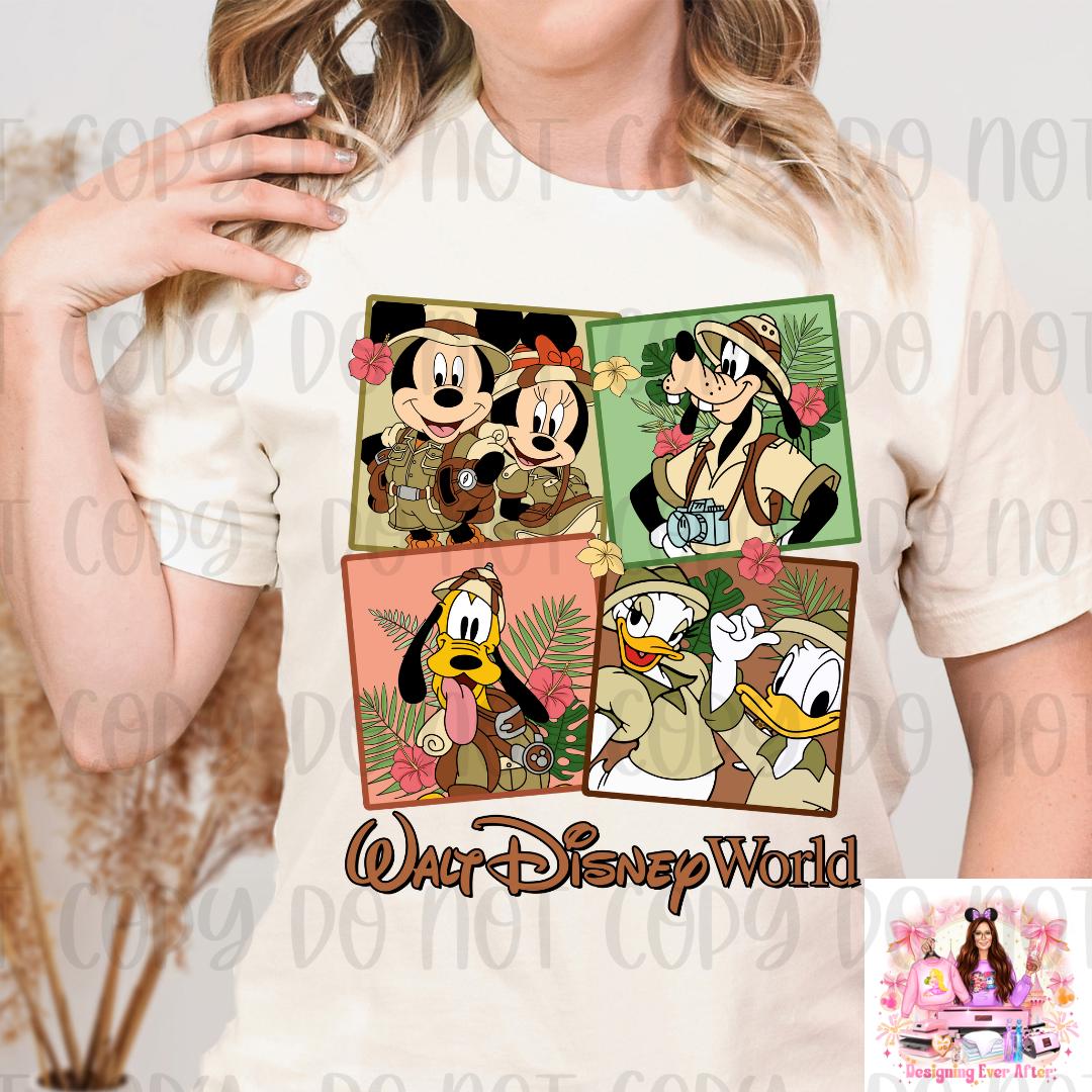 Safari Mouse and Friends Collage Shirt