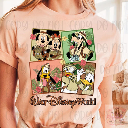 Safari Mouse and Friends Collage Shirt