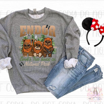 Cute Forest Animal Tree House Endor National Park Shirt