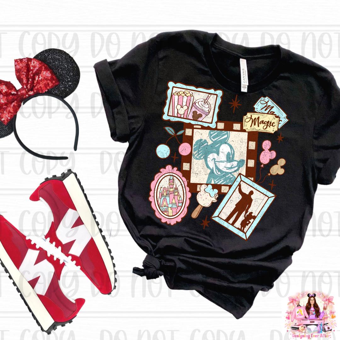 Pastel Coquette Frame Walt & Magical Mouse Shirt