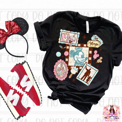 Pastel Coquette Frame Walt & Magical Mouse Shirt