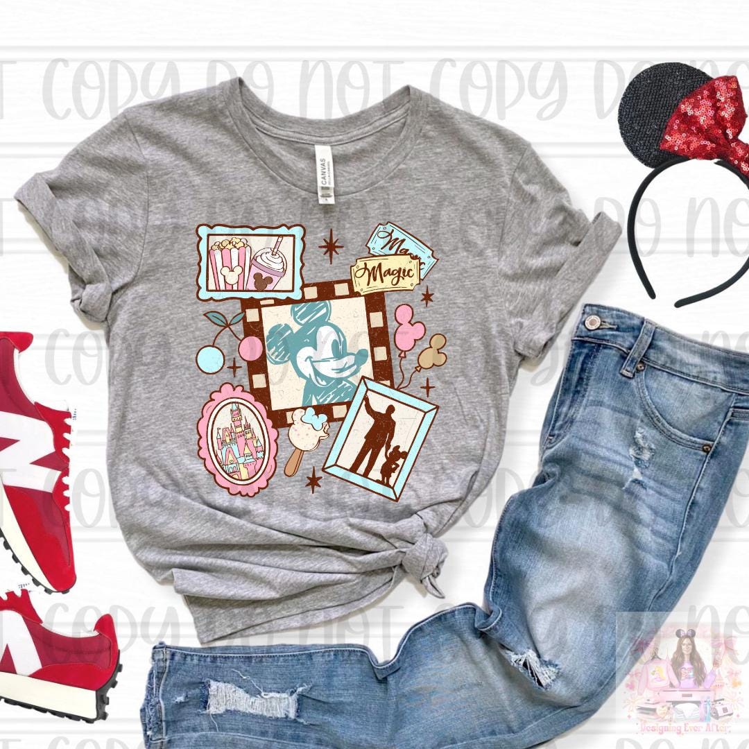 Pastel Coquette Frame Walt & Magical Mouse Shirt